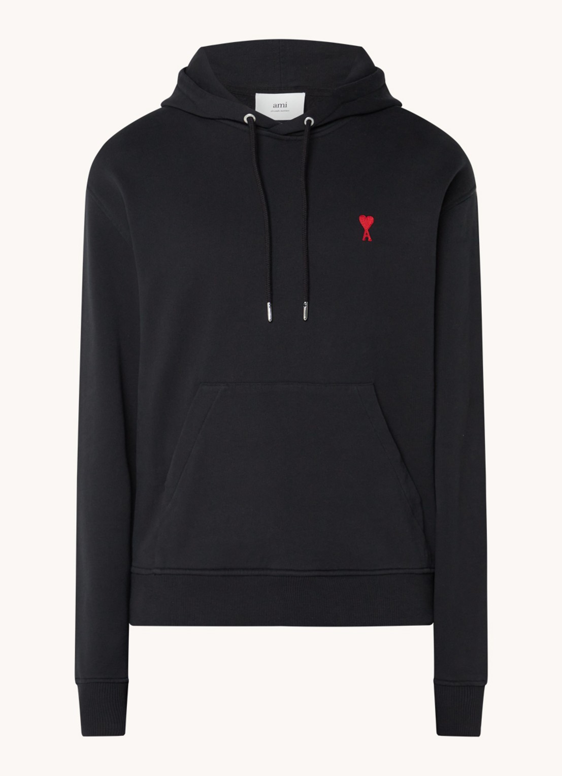 Ami Paris — hoodie zwart — maat M