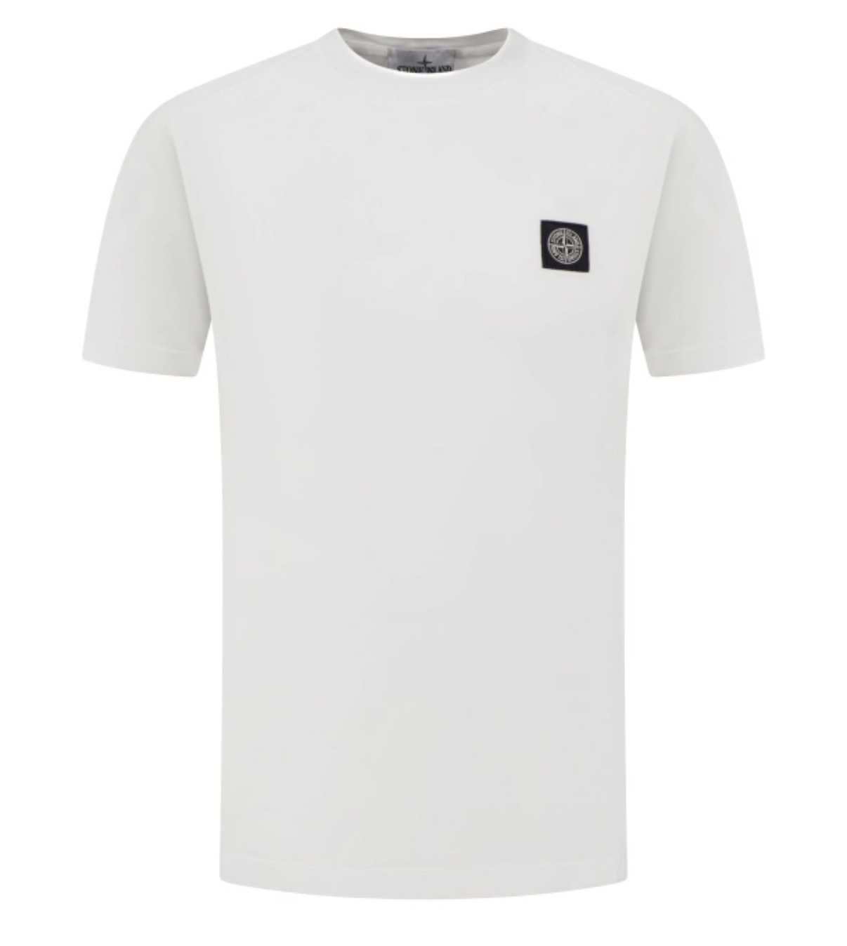 Stone Island — T-shirt wit — maat S